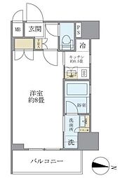 レクシード両国駅前 1Kの間取図画像