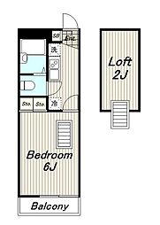 レオパレスＴ　Ｉ（28341） 1階1Kの間取り