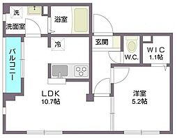 アクロ・メゾン 1LDKの間取図画像