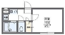 レオパレスクレストNY 1Kの間取図画像