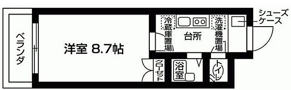 新百合グリーンハウス 112｜神奈川県川崎市麻生区上麻生３丁目(賃貸マンション1K・地下1階・25.03㎡)の写真 その2