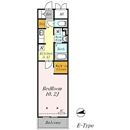 AZALETY上北沢 1Kの間取図画像