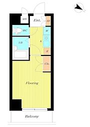 OLIO白山 1Kの間取図画像