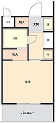 TOP新狭山第2 ワンルームの間取図画像