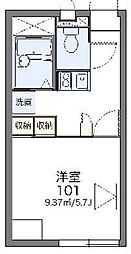 レオパレスソニックコート春日部 1Kの間取図画像