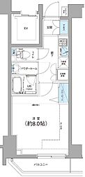 MAINSTAGE千歳烏山 1Kの間取図画像