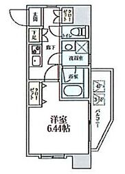 ウイングコート横浜 1Kの間取図画像