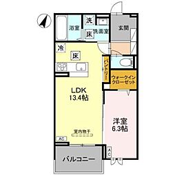 間取図画像 1LDK