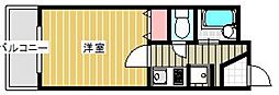 エ・テルナ荒江 1Kの間取図画像