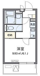 レオネクストアビタシオン N 3階1Kの間取り