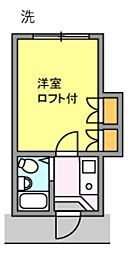 K's3 1Kの間取図画像