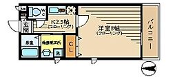 LaFontaine中野坂上 1Kの間取図画像