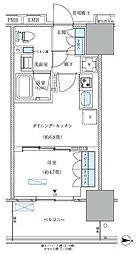 江東区大島4丁目マンション 1DKの間取図画像