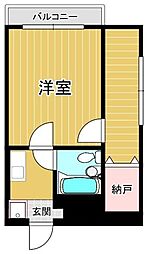 ヴィラージュ行徳 2Kの間取図画像
