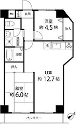 グリーンスターハイツ 7階3DKの間取り