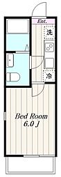 アザーレターコイズ 1Kの間取図画像