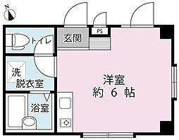 フォレステージ ワンルームの間取図画像