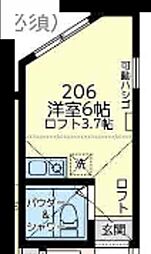 ユナイト井土ヶ谷ジャックマロニー ワンルームの間取図画像