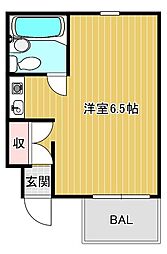 シティボックス ワンルームの間取図画像