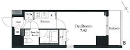ラティエラ秋葉原 1Kの間取図画像