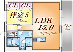 シーライフ垂水 1LDKの間取図画像