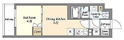 ベルファース三軒茶屋 1DKの間取図画像