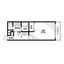 アンプルールOSM 1Kの間取図画像