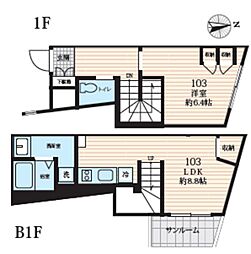 ザ・レジデンス下北アネックス 1LDKの間取図画像