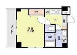 シャッツ　クヴェレ代々木 2階1Kの間取り