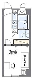 レオパレスひえだ 1Kの間取図画像