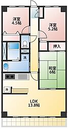 パルクメゾン 3LDKの間取図画像