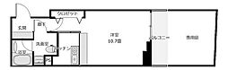 アセントY津田沼 ワンルームの間取図画像