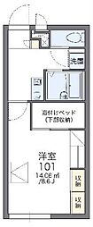 レオパレス芦田スマイル2 1Kの間取図画像