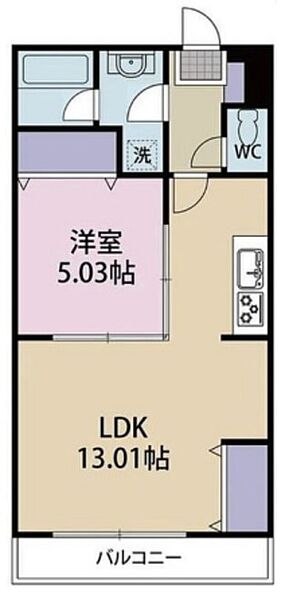 静岡県富士市宮島(賃貸マンション1LDK・1階・43.46㎡)の写真 その2