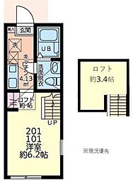 Palette Base神奈川工科大学前 1Kの間取図画像