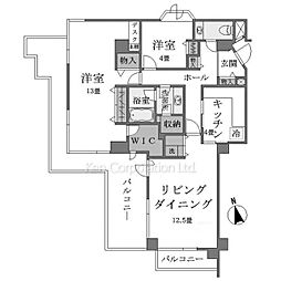 howffRELAX三軒茶屋 2LDKの間取図画像