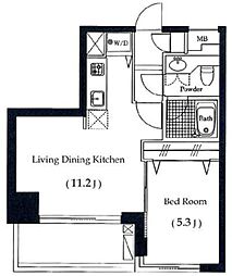 フォレストタワー29 1LDKの間取図画像