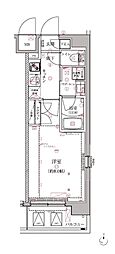 クレイシア森下 1Kの間取図画像