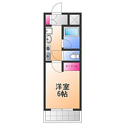 フェニックス五番館 1Kの間取図画像