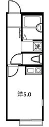 TY七里 ワンルームの間取図画像