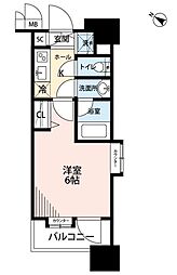 グランド・ガーラ横濱元町 1Kの間取図画像