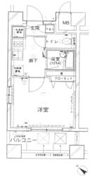 OLIO池尻大橋 1Kの間取図画像