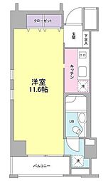 KDXレジデンス日本橋人形町 1Kの間取図画像