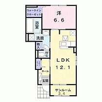 ブランミュール梅満Ｂ 105 ｜ 福岡県久留米市梅満町294-1（賃貸アパート1LDK・1階・52.38㎡） その2