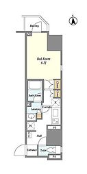 LIGHTTERRACE秋葉原 1Kの間取図画像