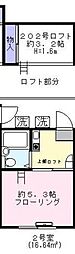 アーディンブルック 1Kの間取図画像