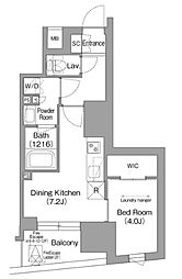 COMFORIALIV東池袋 1DKの間取図画像