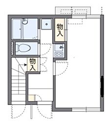レオネクストアーミリージュ（45027） 1階1Kの間取り
