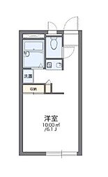 レオパレスルミエール 1Kの間取図画像