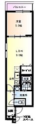 フジパレス鶴見10番館 1LDKの間取図画像